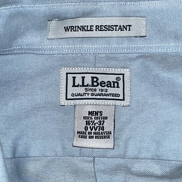 Used WRINKLE RESISTANT
L.L.Bear
Since 1912
100% COTTON
16% -37 - Picture 2 of 8